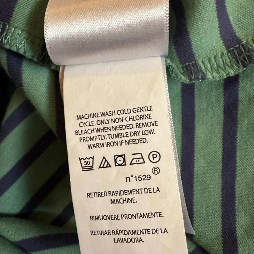 Polo by Ralph Lauren Men's Green and Blue Striped Shirt Sz XL